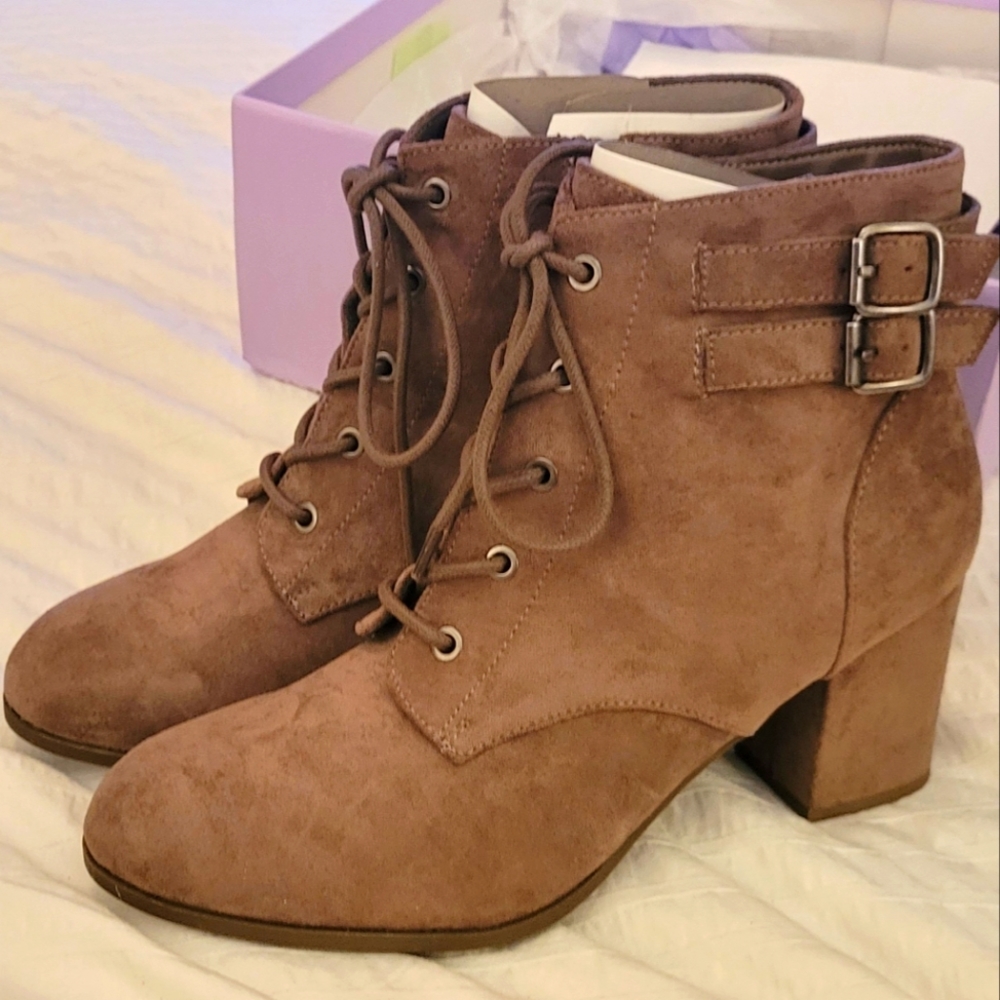 Madden girl taupe boots